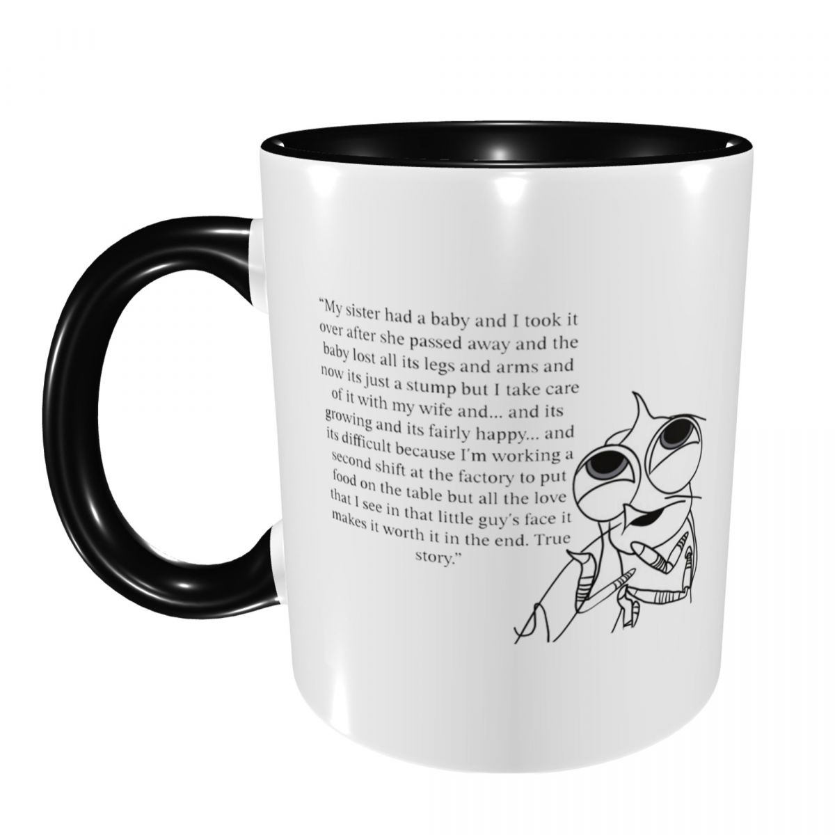 Coffee And Tea Quotes Funny - Mug Keramik Lucu Motif Ikan Hiu