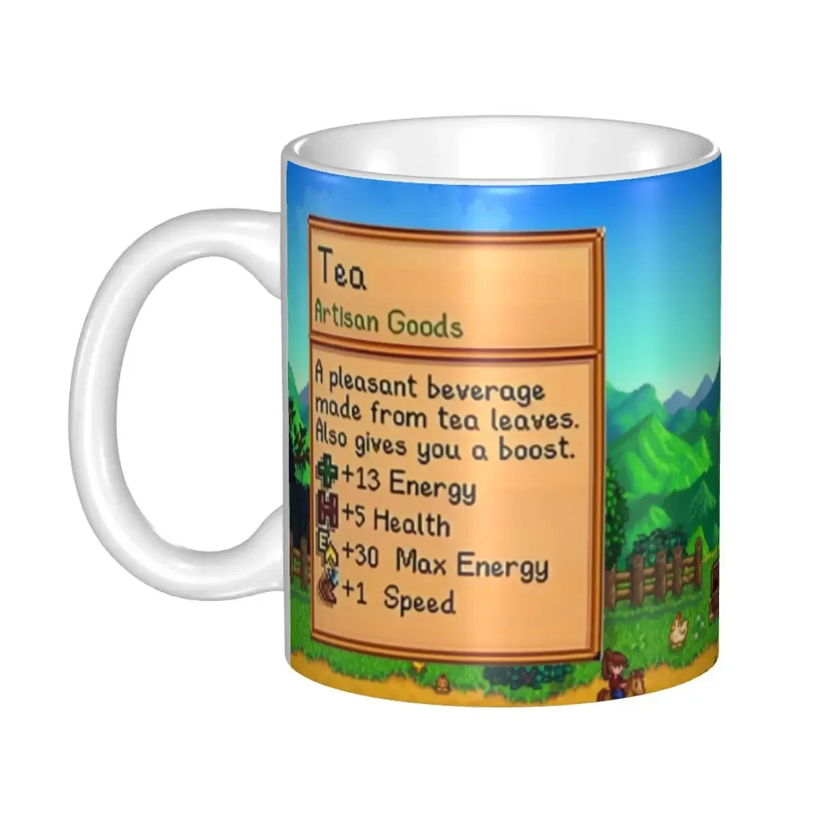 Valley Tea And Coffee - Mug Keramik Kustom Stardew Valley untuk