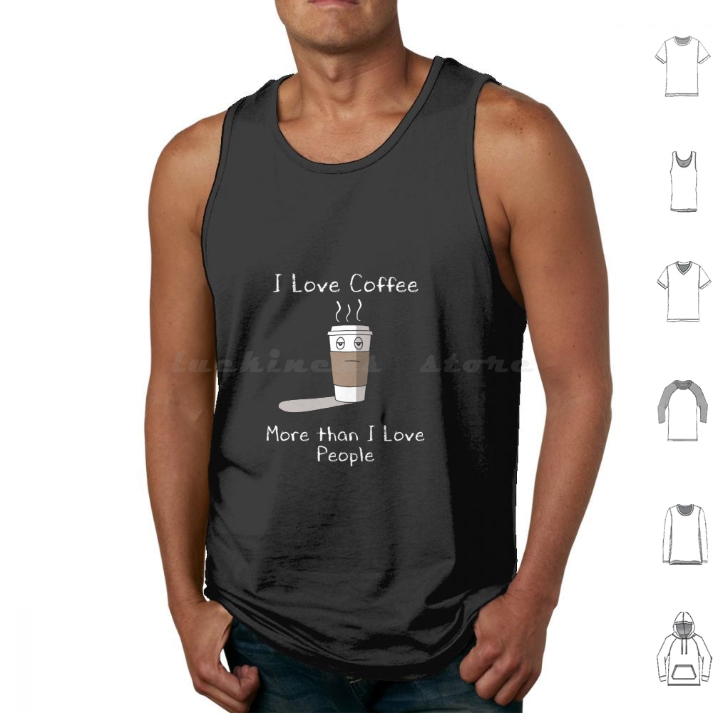 Coffee And Tea Quotes Funny - Saya Suka Kopi Tank Top Katun