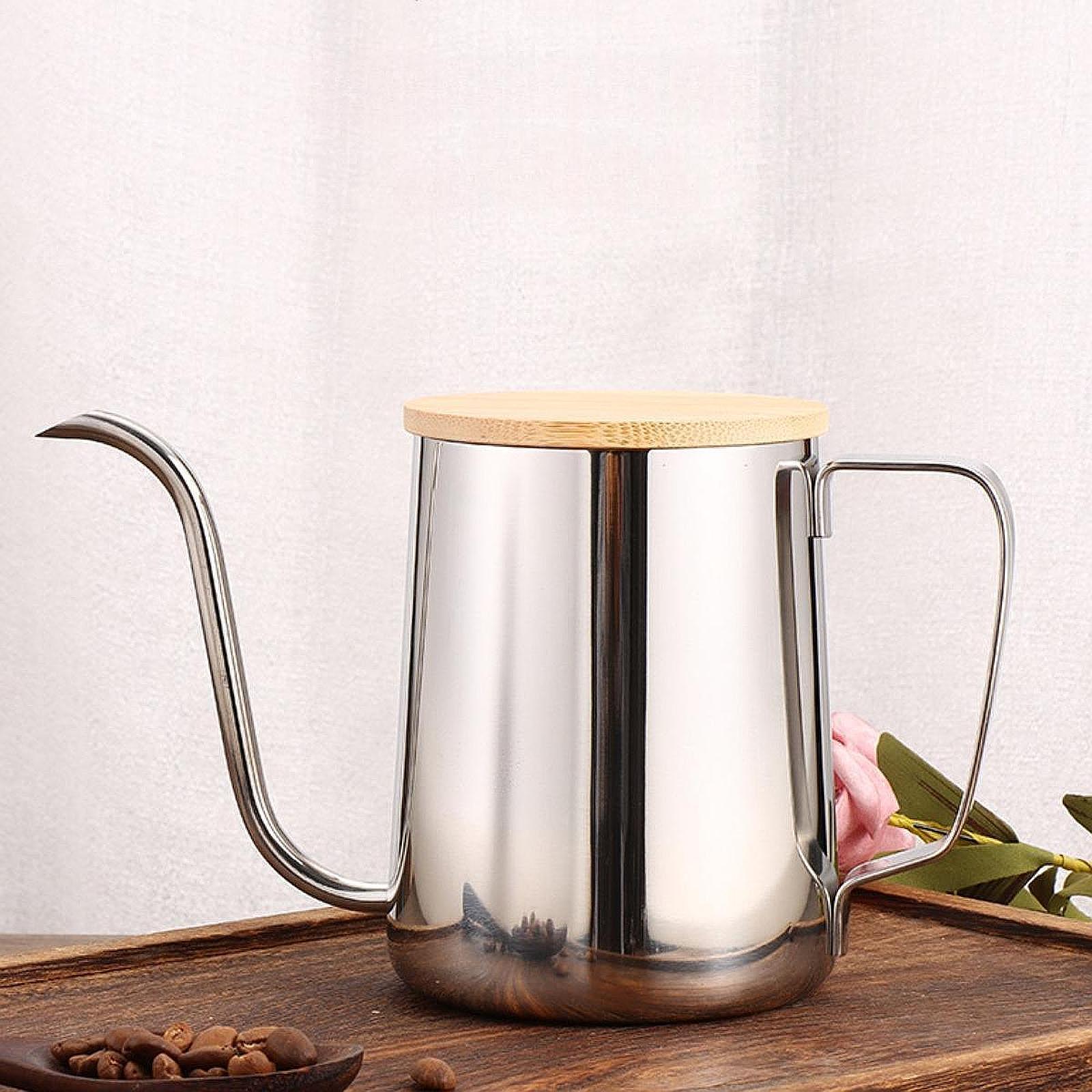 Pour Over Kettle - Tuangkan Ketel Teko Kopi Berkemah 600Ml