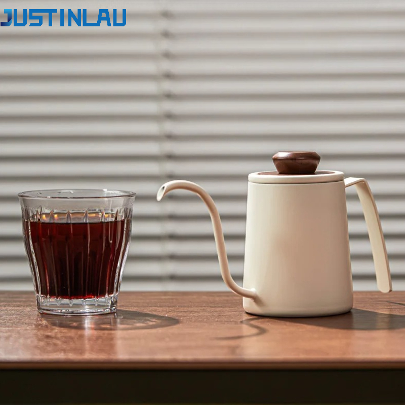 Pour Over Kettle - JUSTINLAU Pot Kopi Pour-Over dengan Corong