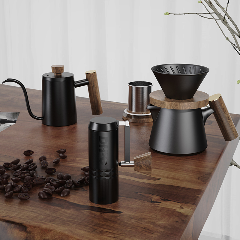 Pour Over Kettle - Set Perlengkapan Kopi Mewah DHPO dengan