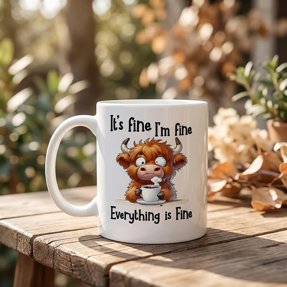 Coffee And Tea Quotes Funny - Mug Sapi Hutan Skotlandia yang Lucu