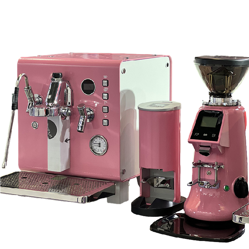 Coffee & Tea Garden Lincoln Menu - Mesin Kopi Profesional Pink Semi-Otomatis untuk