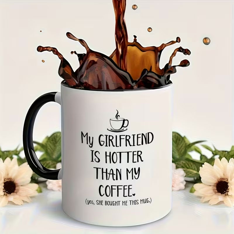 1 Mug Kopi Keramik dengan Kuti - Coffee And Tea Quotes Funny ulasan dan harga