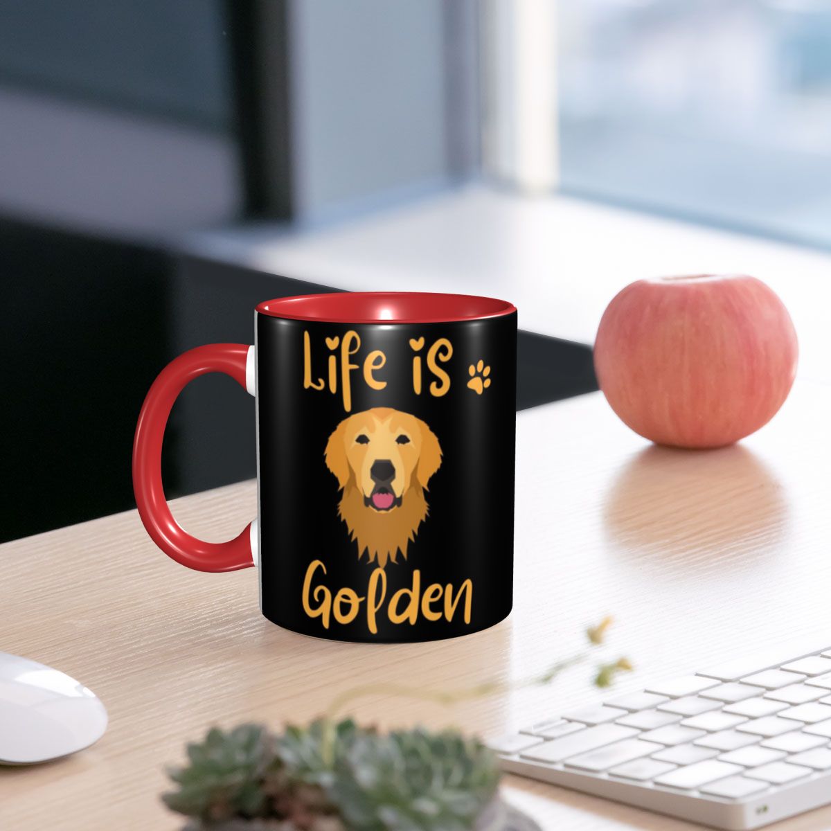 GOLDEN RETRIEVER Quote Mug Can - Coffee And Tea Quotes Funny ulasan dan harga