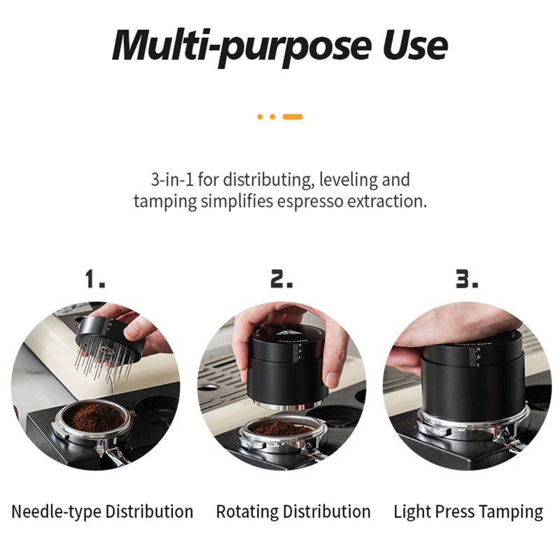 OANKR 2-in-1 Alat Tamper Kopi  - Coffee Tamper Leveler ulasan dan harga