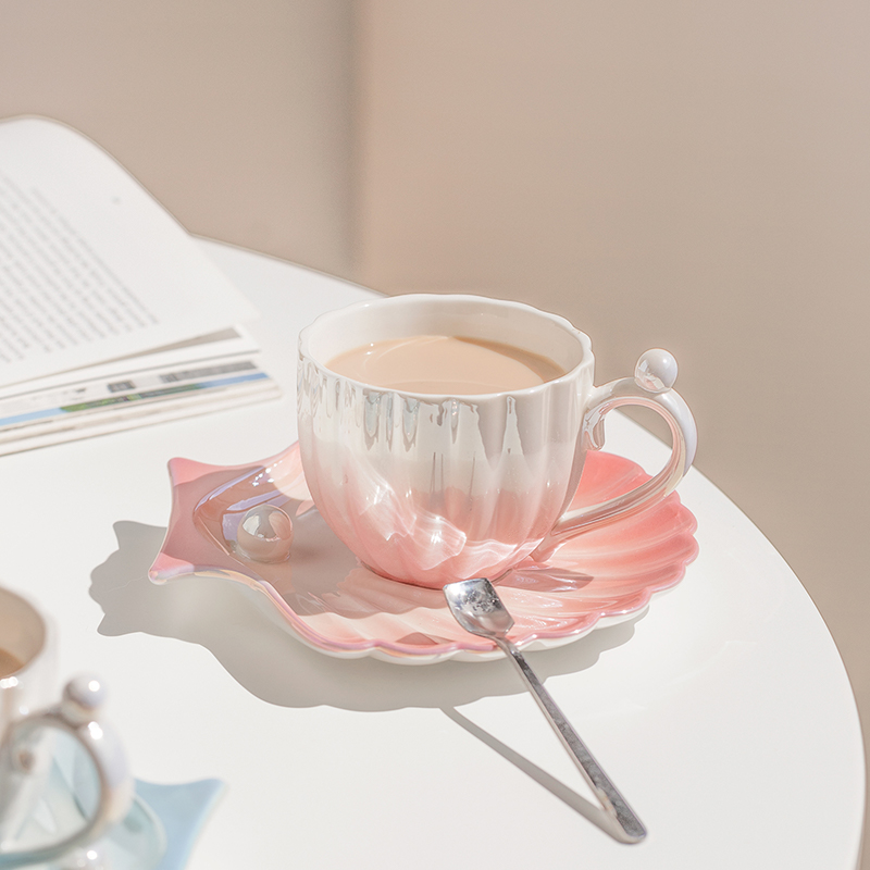 Mug Keramik Desain Kerang Muti - Best Tea Coffee ulasan dan harga