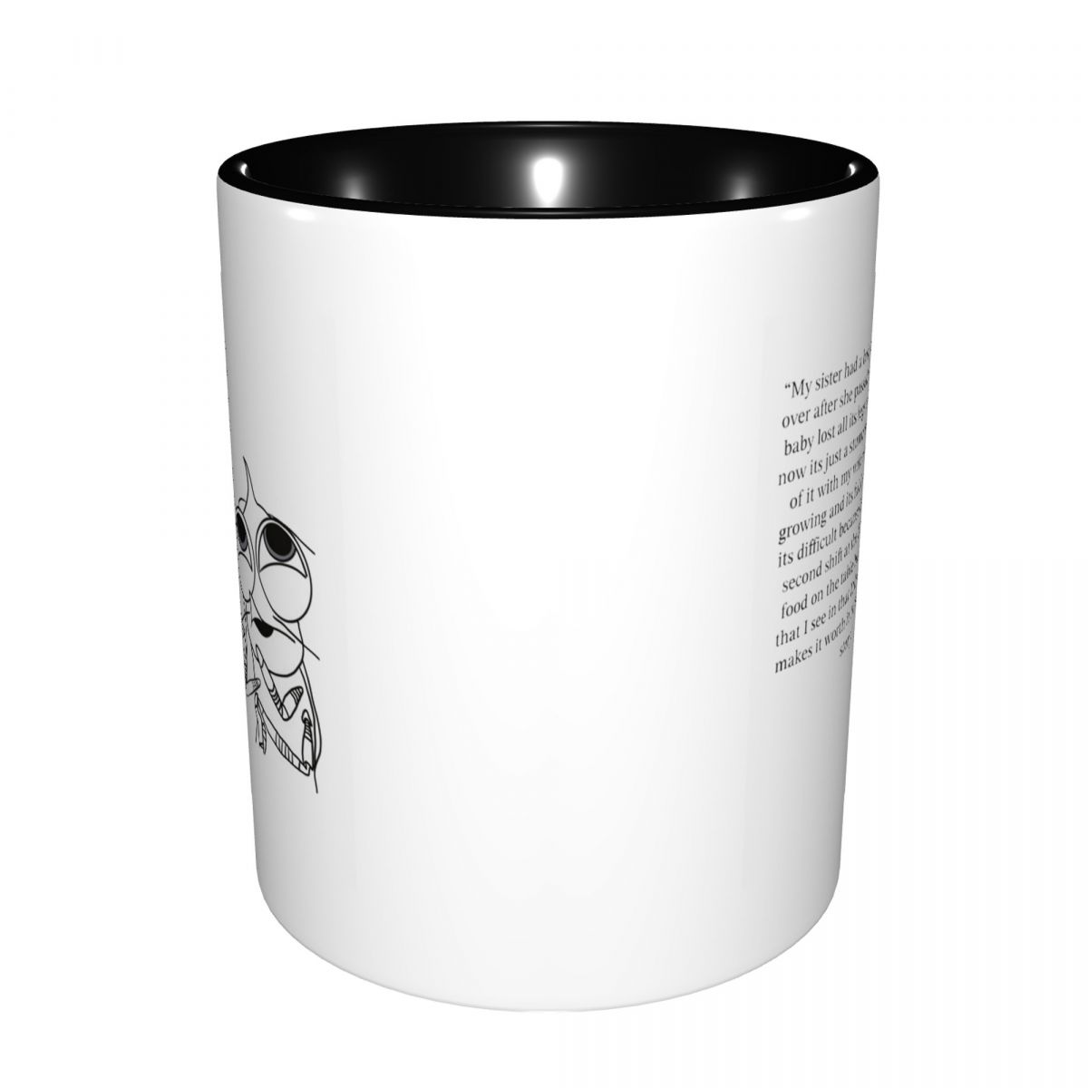 Mug Keramik Lucu Motif Ikan Hi - Coffee And Tea Quotes Funny ulasan dan harga