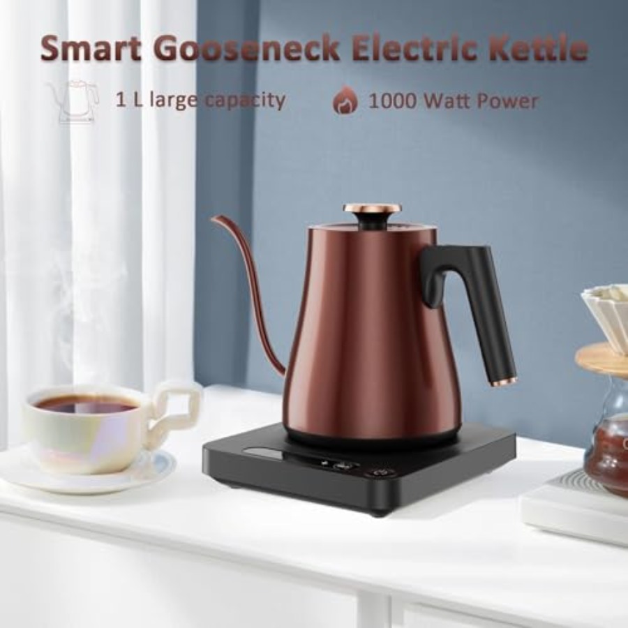 Ketel Listrik Gooseneck 1.0L 1 - Pour Over Kettle ulasan dan harga