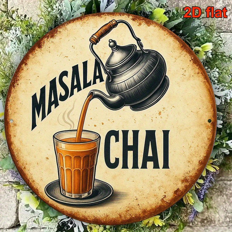 Papan Logam Masala Chai Vintag - Coffee Tea Recipe ulasan dan harga