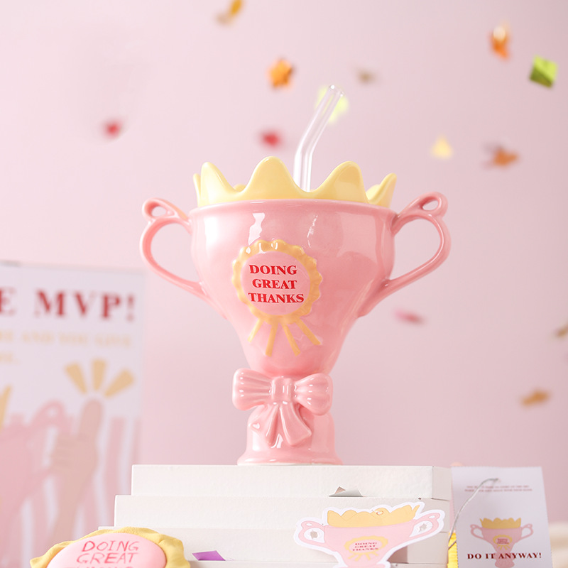 Mug Keramik Queen Trophy, Cang - Best Tea Coffee ulasan dan harga