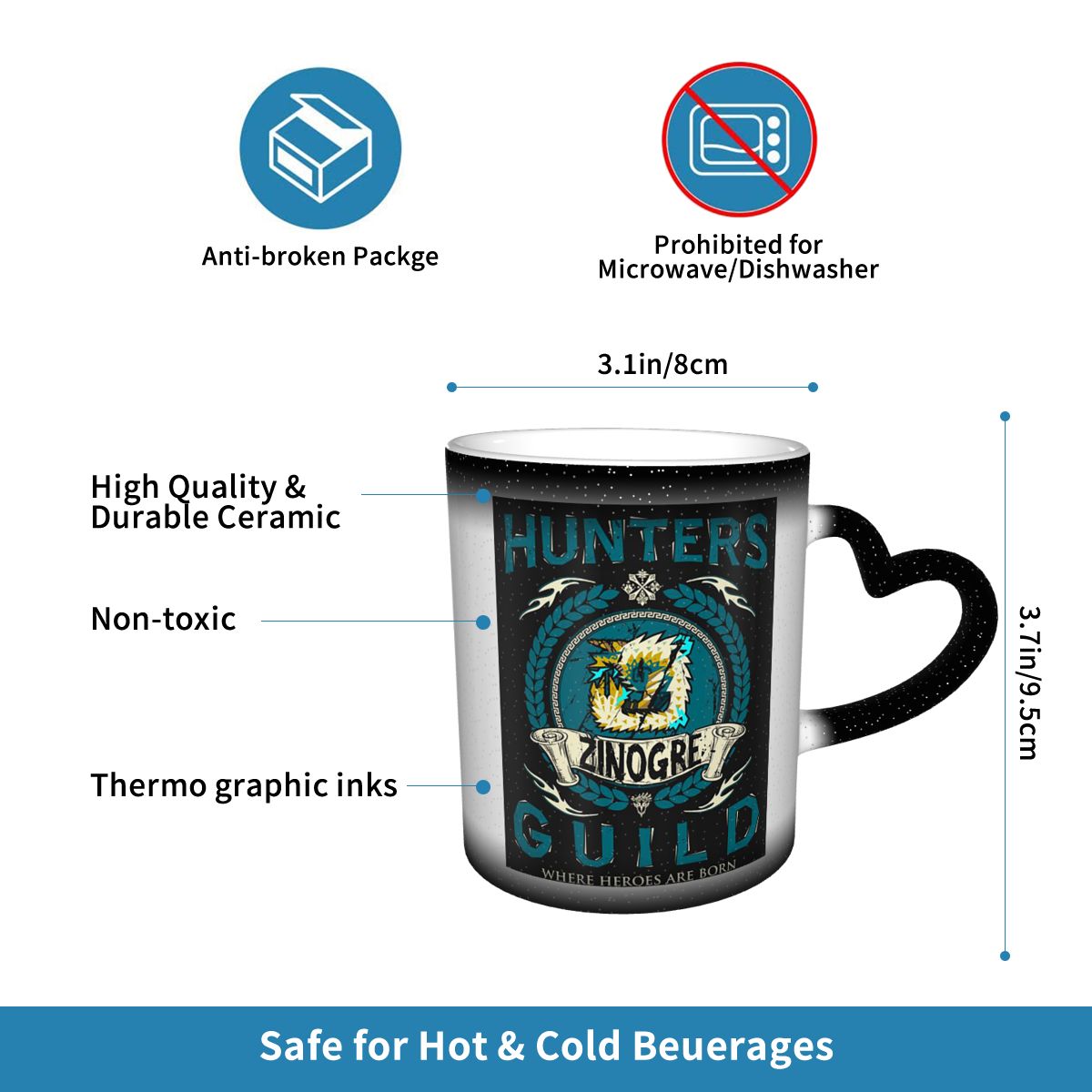 Monster Hunter World Mug Cangk - Coffee Tea World ulasan dan harga