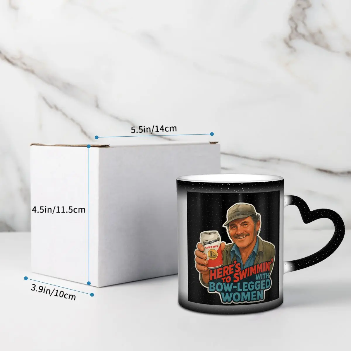 Heres To Swimmin Quint Jaws Mo - Coffee And Tea Quotes Funny ulasan dan harga