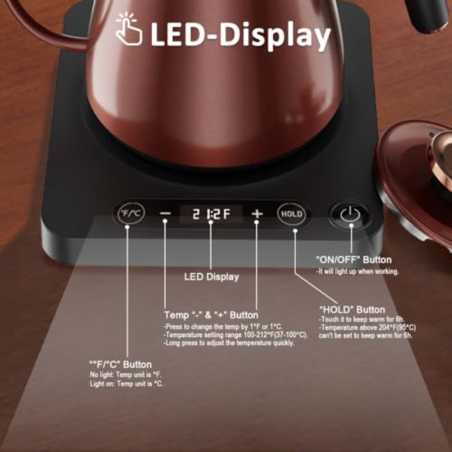 Ketel Listrik Gooseneck untuk  - Pour Over Kettle ulasan dan harga