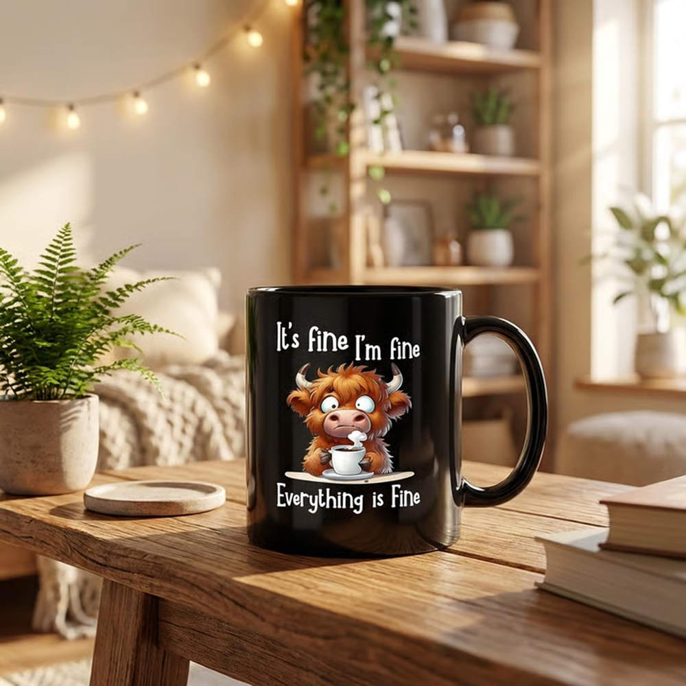 Mug Sapi Hutan Skotlandia yang - Coffee And Tea Quotes Funny ulasan dan harga